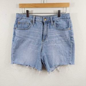 Universal Thread Blue Stretch Jean Shorts Light Wash Size 10 Women's